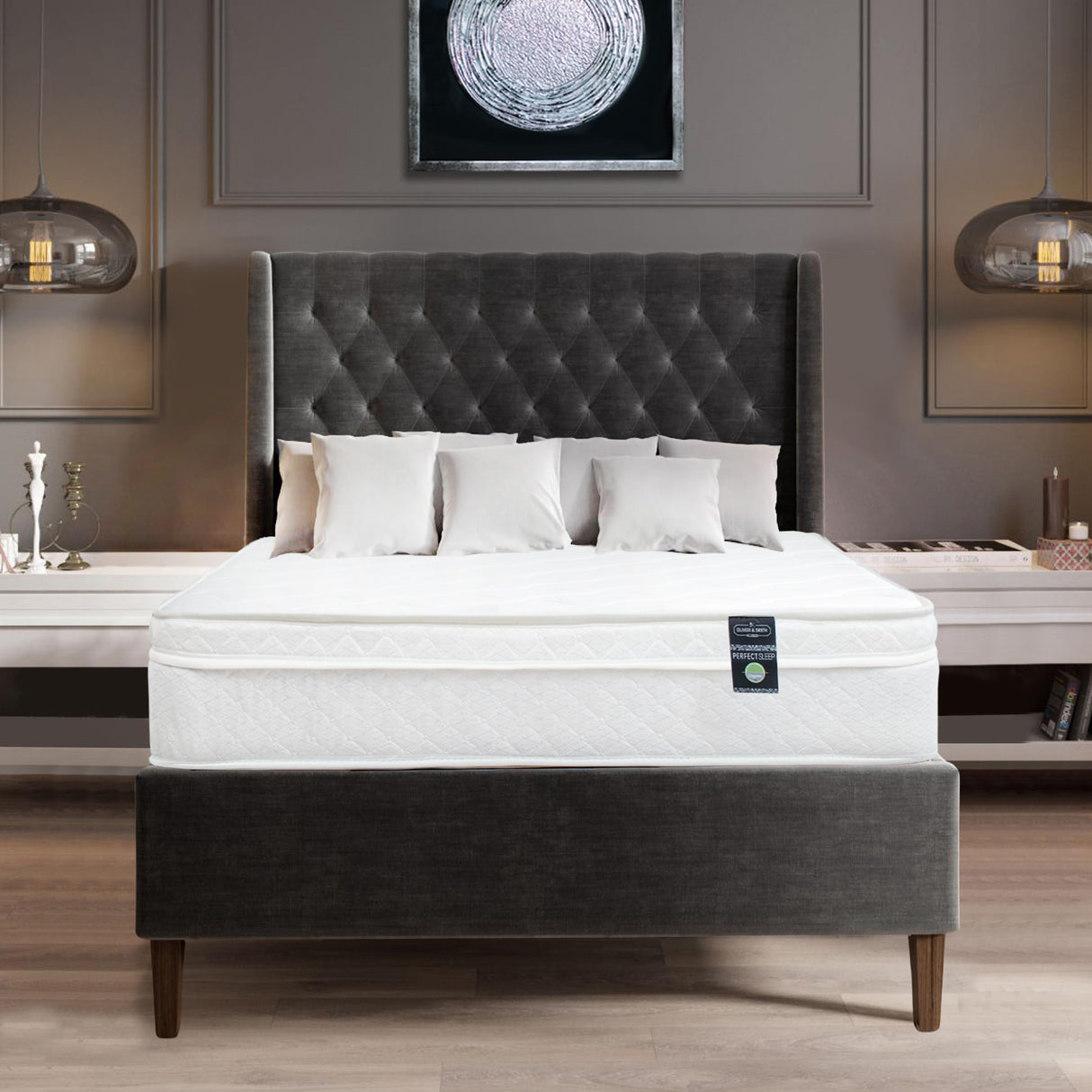 Aylas Furniture Full Size Mattress - 12 Inch Hybrid Mattress Full Size with High Density & Comfort Cold Foam with Continuous Coil Bonnell Springs - Eco-Friendly, Breathable Full Mattress Medium Firm Aylas Furniture