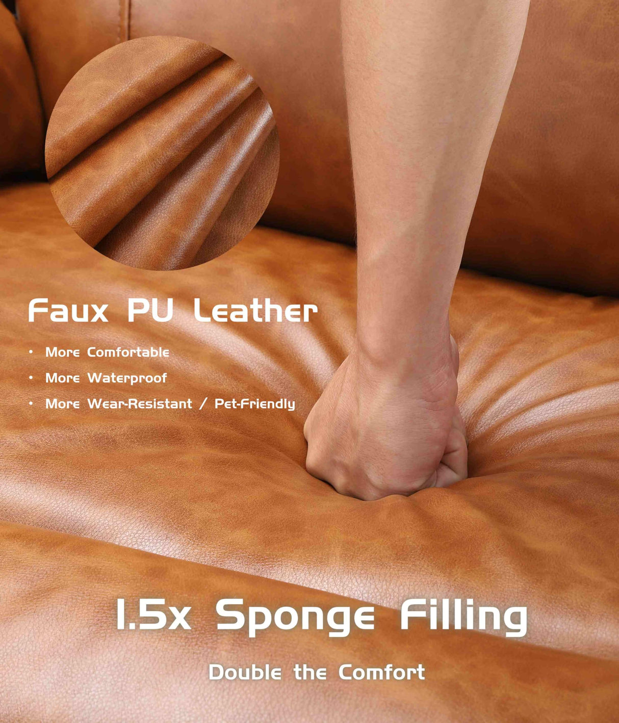 GarveeHome Power Lift Recliner Chair - Heat and Massage, Faux PU Electric Lift Recliner Chair for The Elderly, Adjustable Back and Legs, Designed for The Elderly and People with Mobility impaired GarveeHome