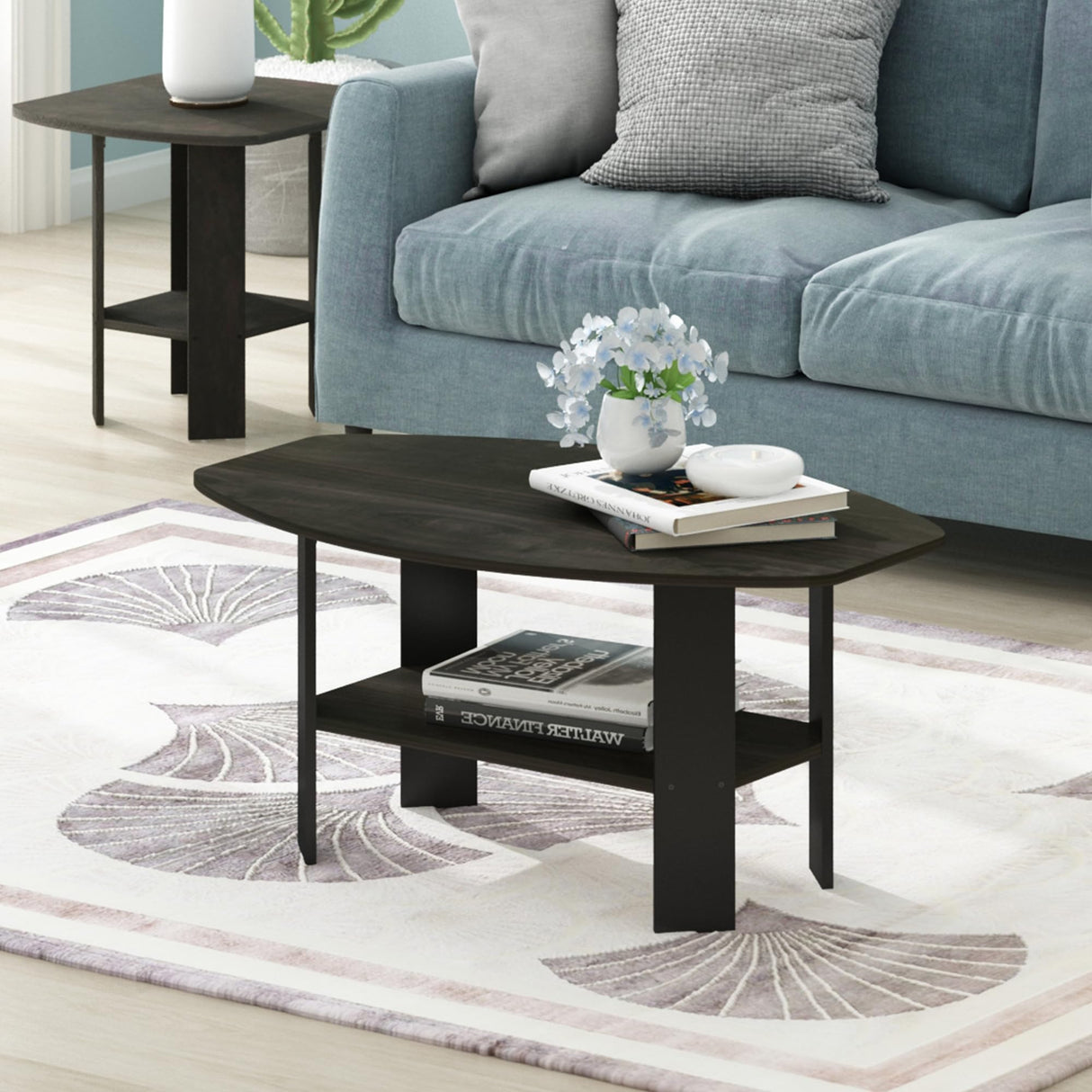 Furinno Simple Design Coffee Table, Espresso Furinno