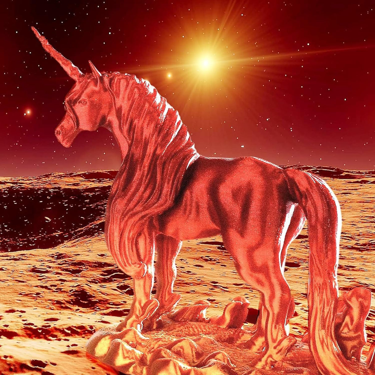 AMOLEN Silk PLA Gradient 3D Printing Filament, 1KG Spool 1.75mm Silk Shiny Red Gold Gradient Printer Filament 2.2lb Brighter New Version, Compatible with 3D Printer and 3D Pen AMOLEN