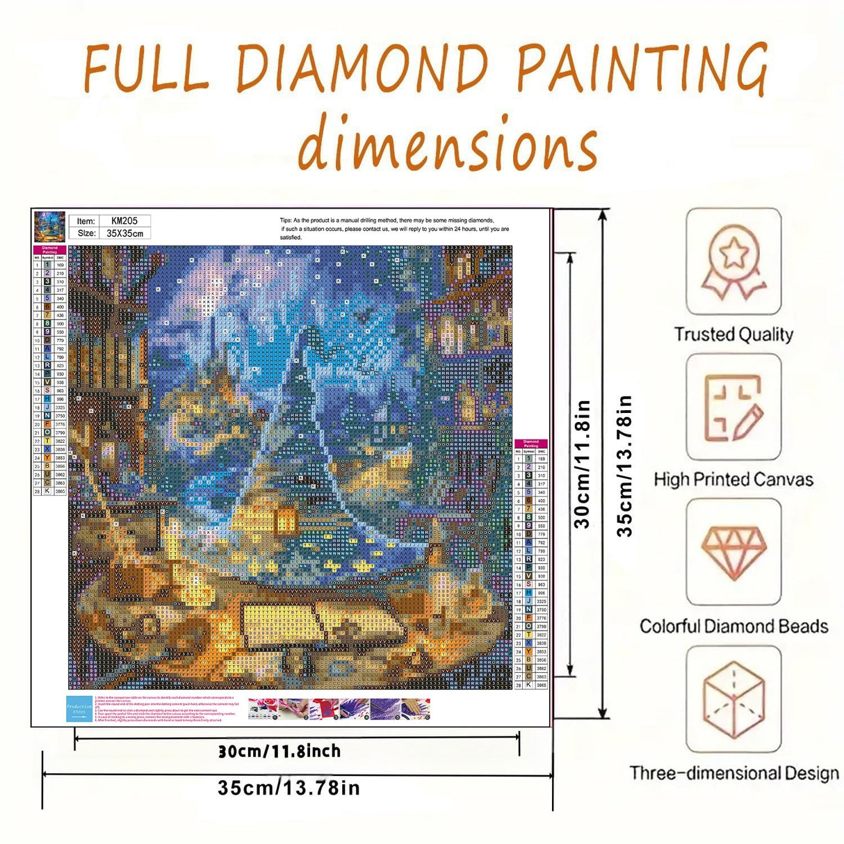 BYGFHLYW 5D Diamond Painting Kits for Adults, Magical Hat Diamond Art Kits for Adults Beginner, DIY Full Drill Diamond Dot Gem Painting for Home Wall Decor 13.7x13.7 inch BYGFHLYW