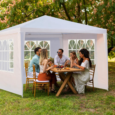 GODECOR 10'x10' Outdoor Canopy Party Tent, Outdoor Event Shelter, Gazebo Canopy with Removable Window Walls for Wedding Celebration Graduation Birthday