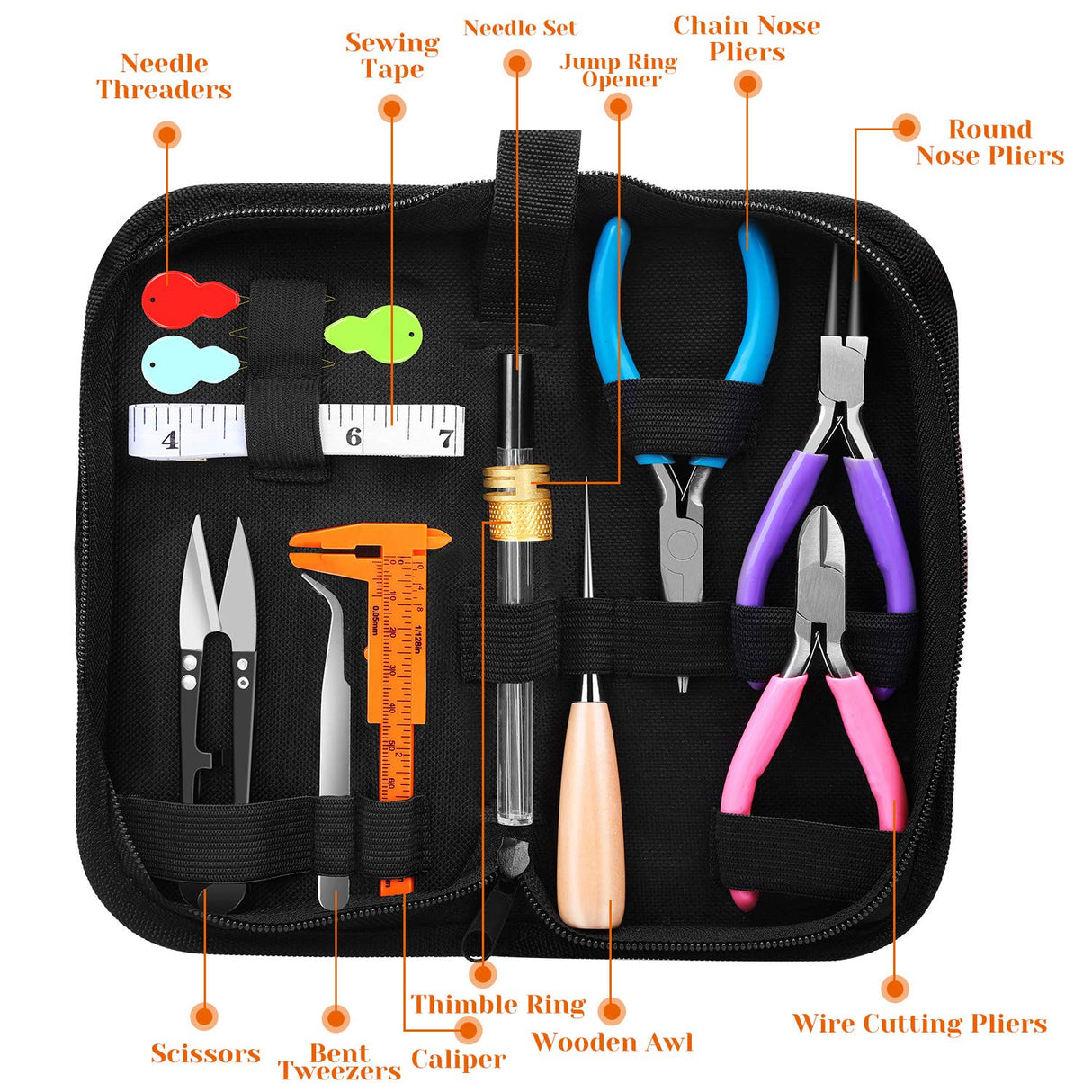 PAXCOO Jewelry Making Supplies Kit, Jewelry Making Kit with Jewelry Making Tools, Jewelry Wires and Jewelry Findings for Jewelry Making, Repair and Beading PAXCOO