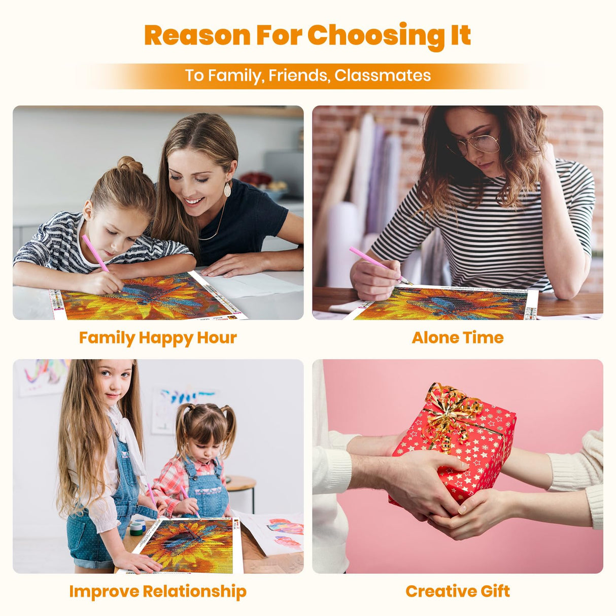 Sunflower Diamond Art Kits for Adults, 5D Dragonfly Diamond Painting Kits for Beginners DIY Full Drill Diamonds Painting Pictures, Diamond Gem Art Painting DIY Crafts Kit for Decor Gift 16x12inch Genius maker