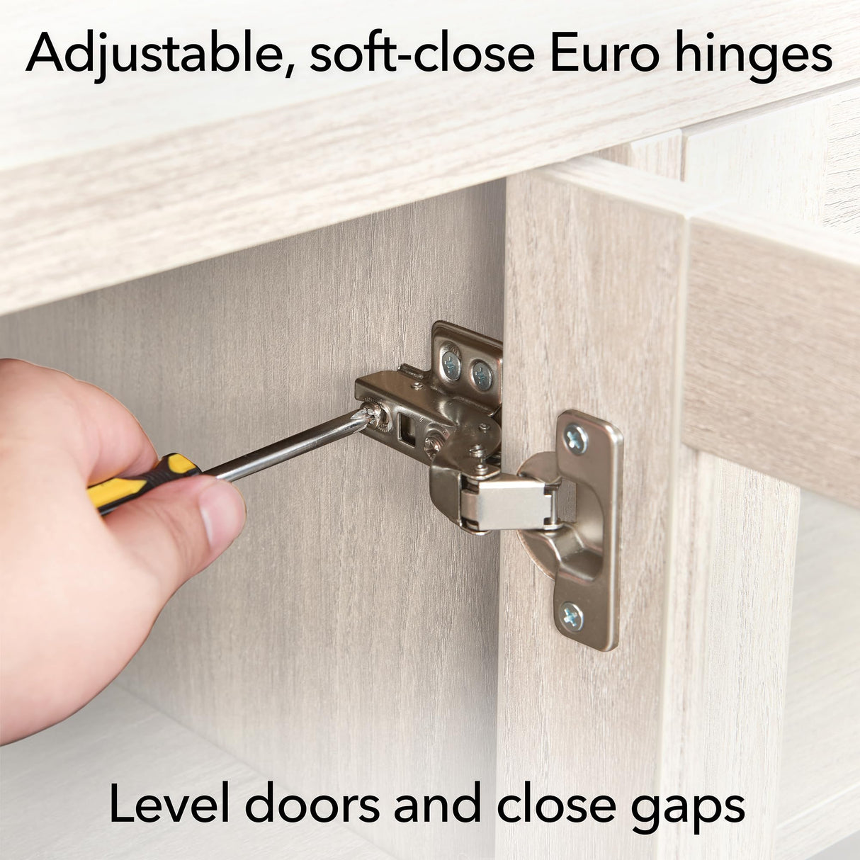 Henn&Hart Hanson TV Stand, 70" Wide, Alder White Henn&Hart