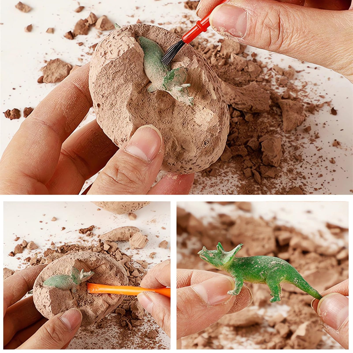 Dino Eggs Dig Kit, 12 Pack Dinosaur Eggs Excavation Science Experiments Kits for Kids 4-12, Easter Basket/Stocking Stuffers, Toys for 3+ 4 5 6 7 8 9 10 Year Old Boys Girl DIDUBUY