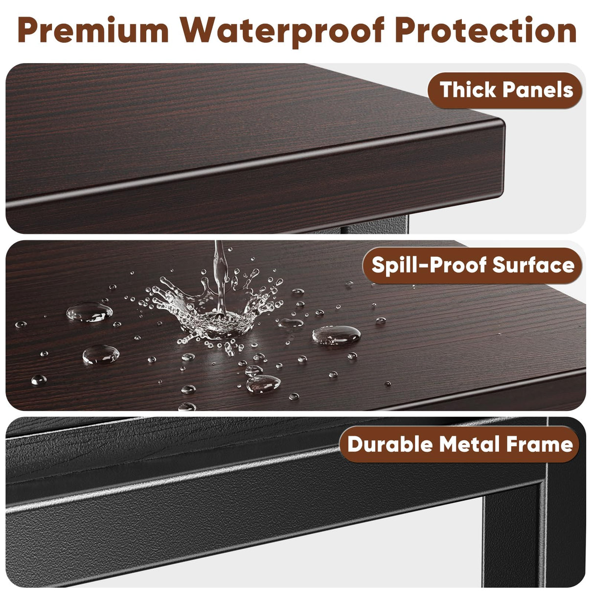 20-29 Gallon Fish Tank Stand with Power Outlet and Storage Cabinet,Aquarium Stand with Slide-Out Fish Tank Shelf,Heavy Duty Metal Frame and Waterproof Wood,31.5" L x 15.7" W 770LBS Capacity POKIPO