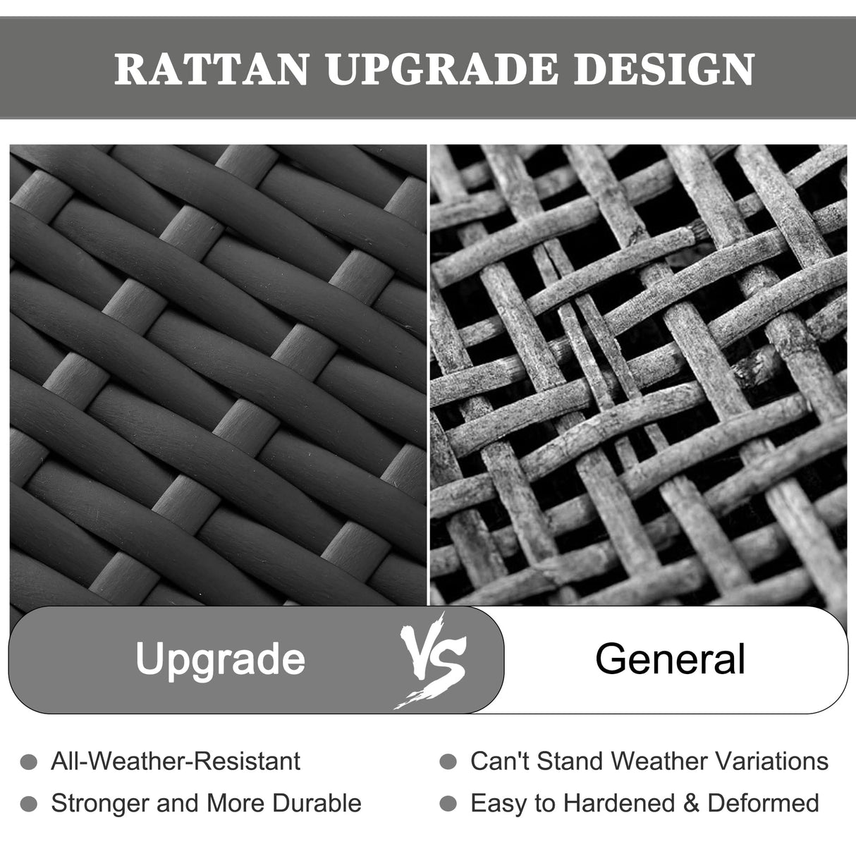 LayinSun 10 Piece Patio Furniture Set with 44" Propane Gas Fire Pit Table, Outdoor Sectional Conversation Set Wicker Rattan Sofa Set with Coffee Table LayinSun