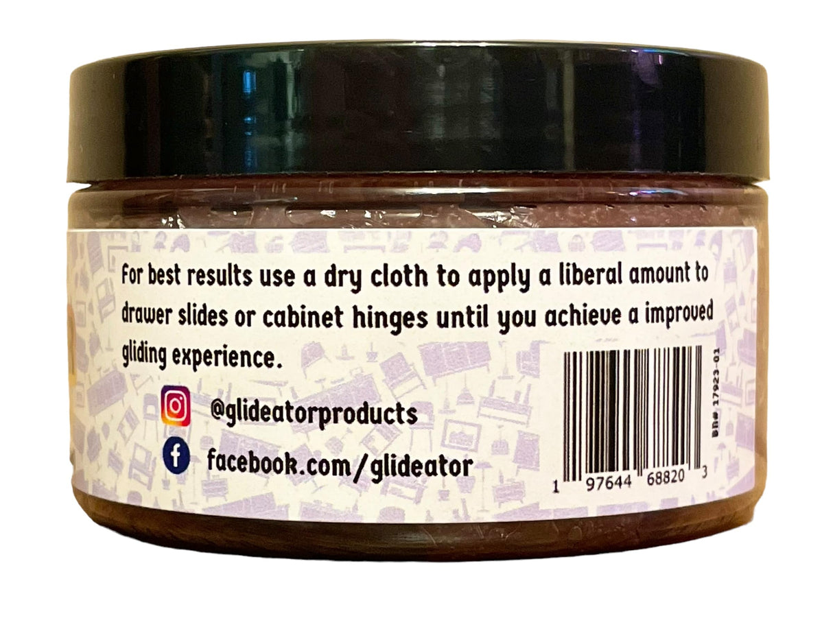 Glideator Wood Lubricant for Drawers, Doors, Hinges and More! DIY (4 oz) Glideator