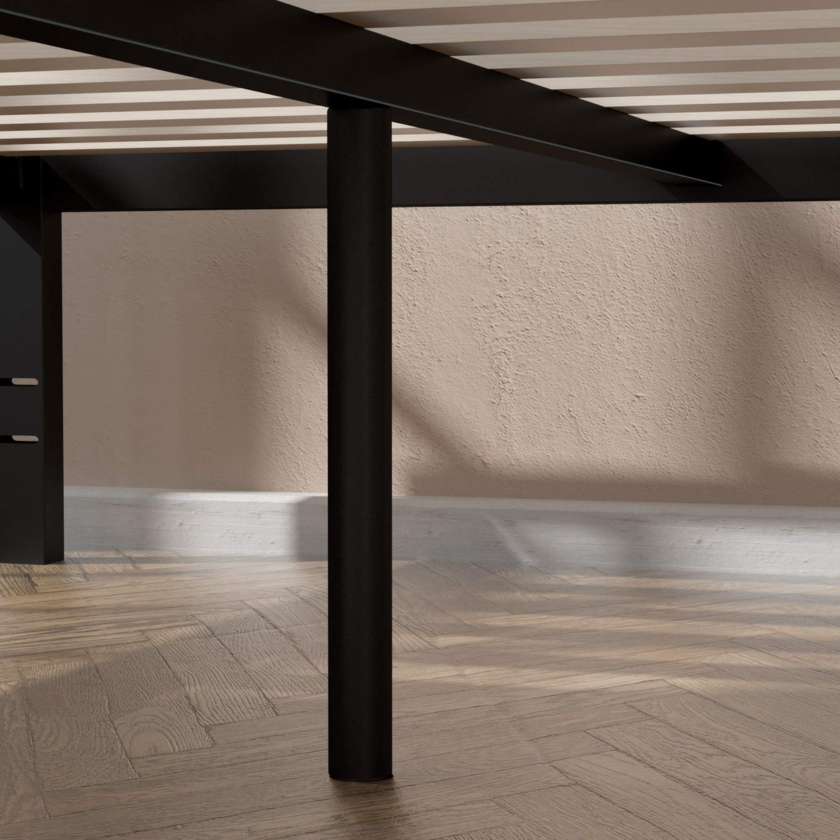 ZINUS Lorrick Metal Platform Bed Frame / Mattress Foundation / Easy, Bolt Free Assembly, King Zinus