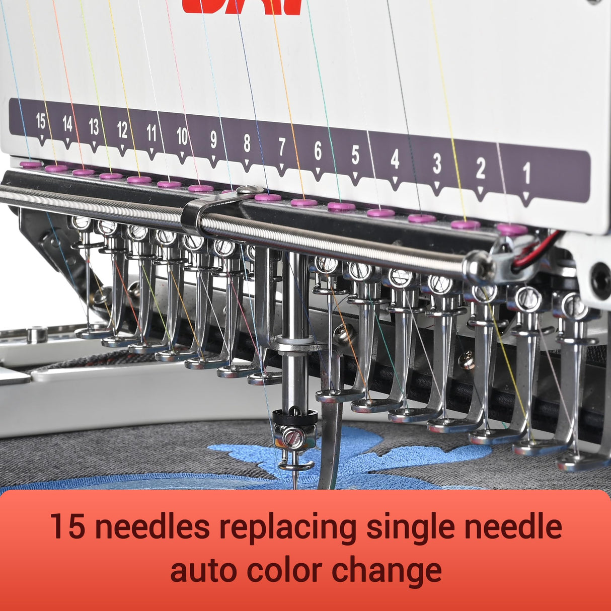 POOLIN The Mirror Multi Needles Commercial Embroidery Machine with Auto Color Change, 13.8x19.7 Inch Embroidery Area, WiFi Transfer, Includes All Accessories for Hats, T-Shirts & Hoodies Poolin