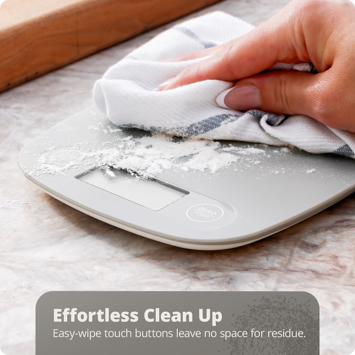 Greater Goods Digital Kitchen Scale - Cooking, Baking, Meal and Food Prep Scale, Weighs in Grams, Pounds and Ounces, Gray Greater Goods