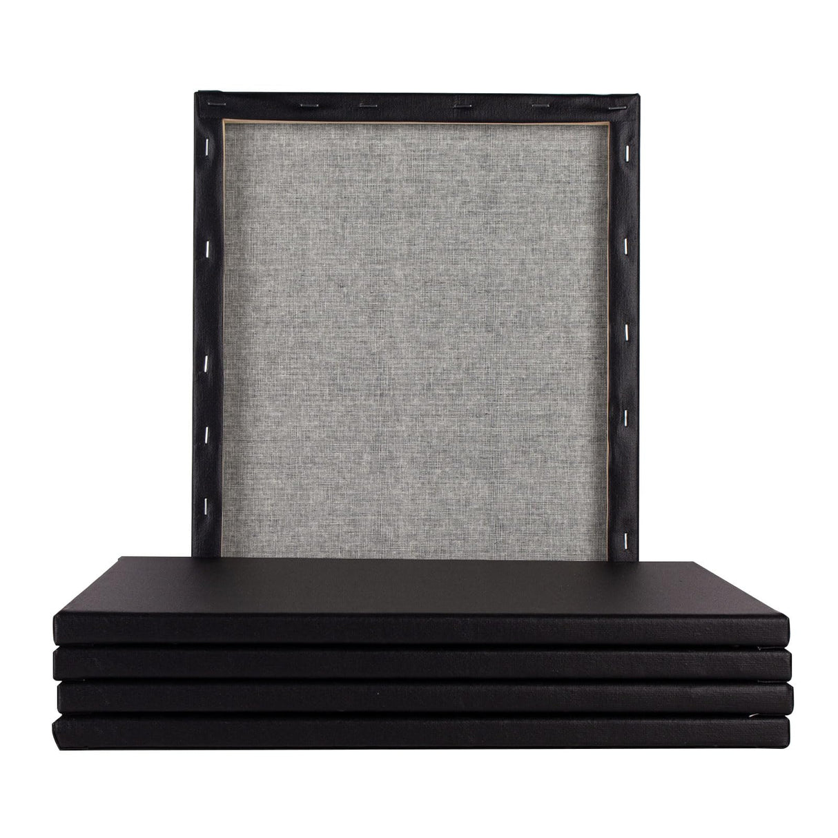 idoobi 6 Pack 11x14 Stretched Canvases for Painting 100% Cotton Black Painting Canvas, Art Canvases for Oil, Acrylic Paint & Other Painting Media idoobi