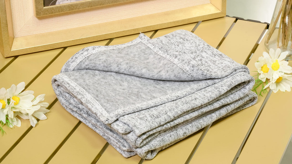 1 Pack 50"X60" Blank Sublimation Throw Blankets for Heat Press, Grey Polyester Fleece Sublimation Fleece Blanket Blanks for Custom Printing, DIY Sublimation Blankets with Soft and Warm Zeloyaut