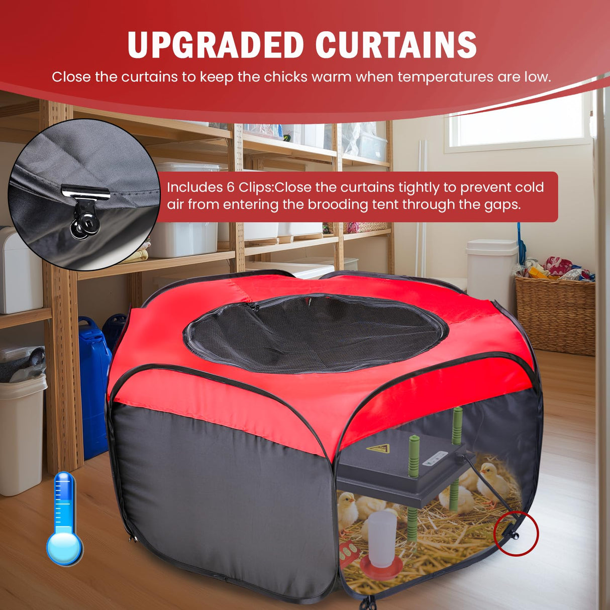 Tetuga Chicken Brooder Box for Chick Starter Kit - 10 * 12inch Brooder Heating Plate Chick Brooder Pen/Baby Chicken Brooder Box 4-in-1 Bundles with Chicken Feeder, Waterer (Brooder Set) Tetuga