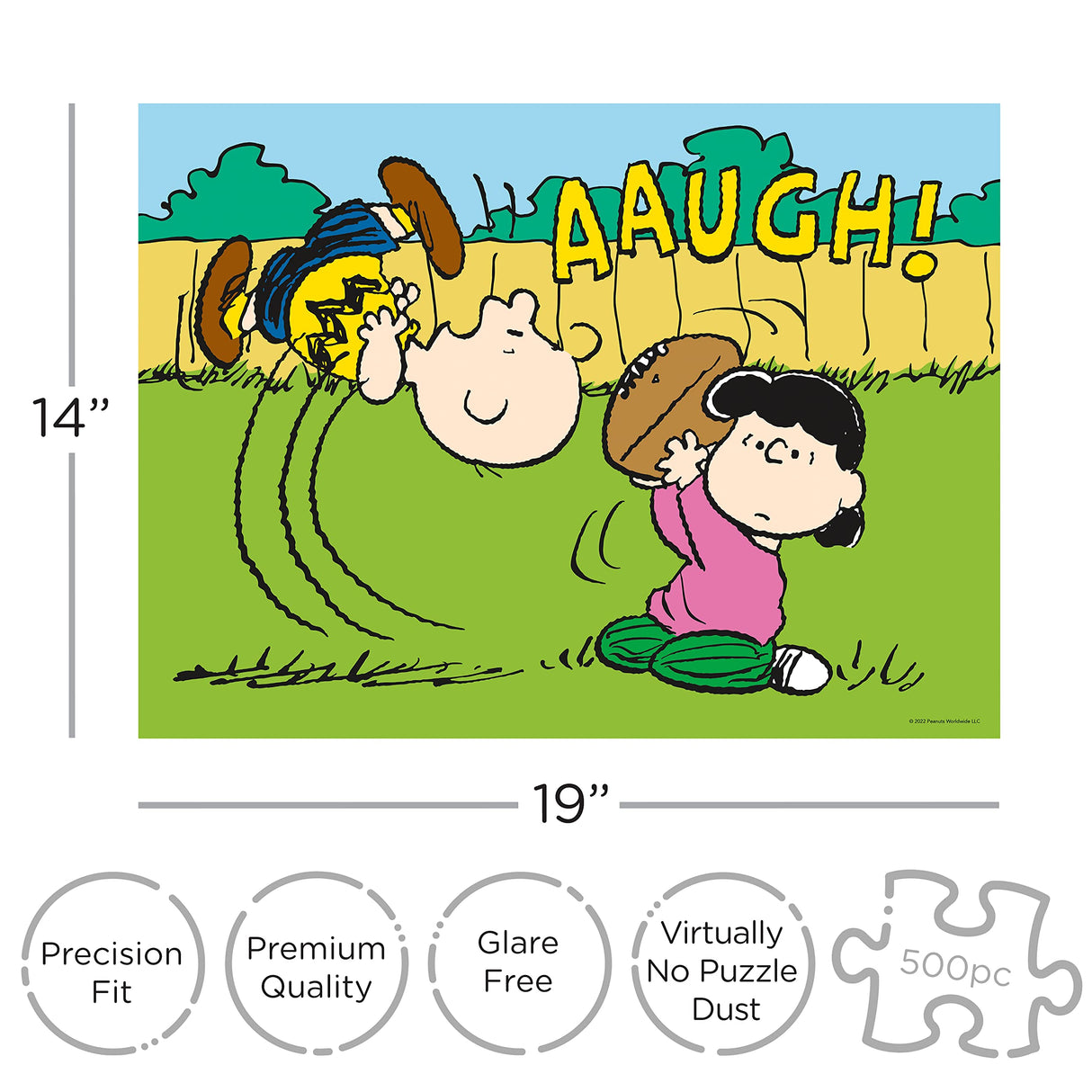 AQUARIUS - Peanuts Lucy Football 500 Piece Jigsaw Puzzle AQUARIUS