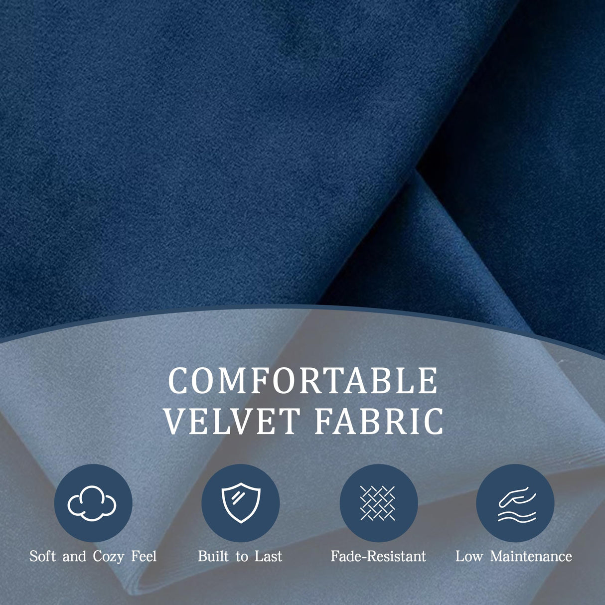 LuxyHoom 89" King Pull Out Sofa Bed, Velvet Chesterfield Sleeper Sofa Couch, 3 in 1 Convertible Tufted Futon Couches with Ottoman for Living Room, Small Space, Apartment, Office, Bedroom, Blue LuxyHoom