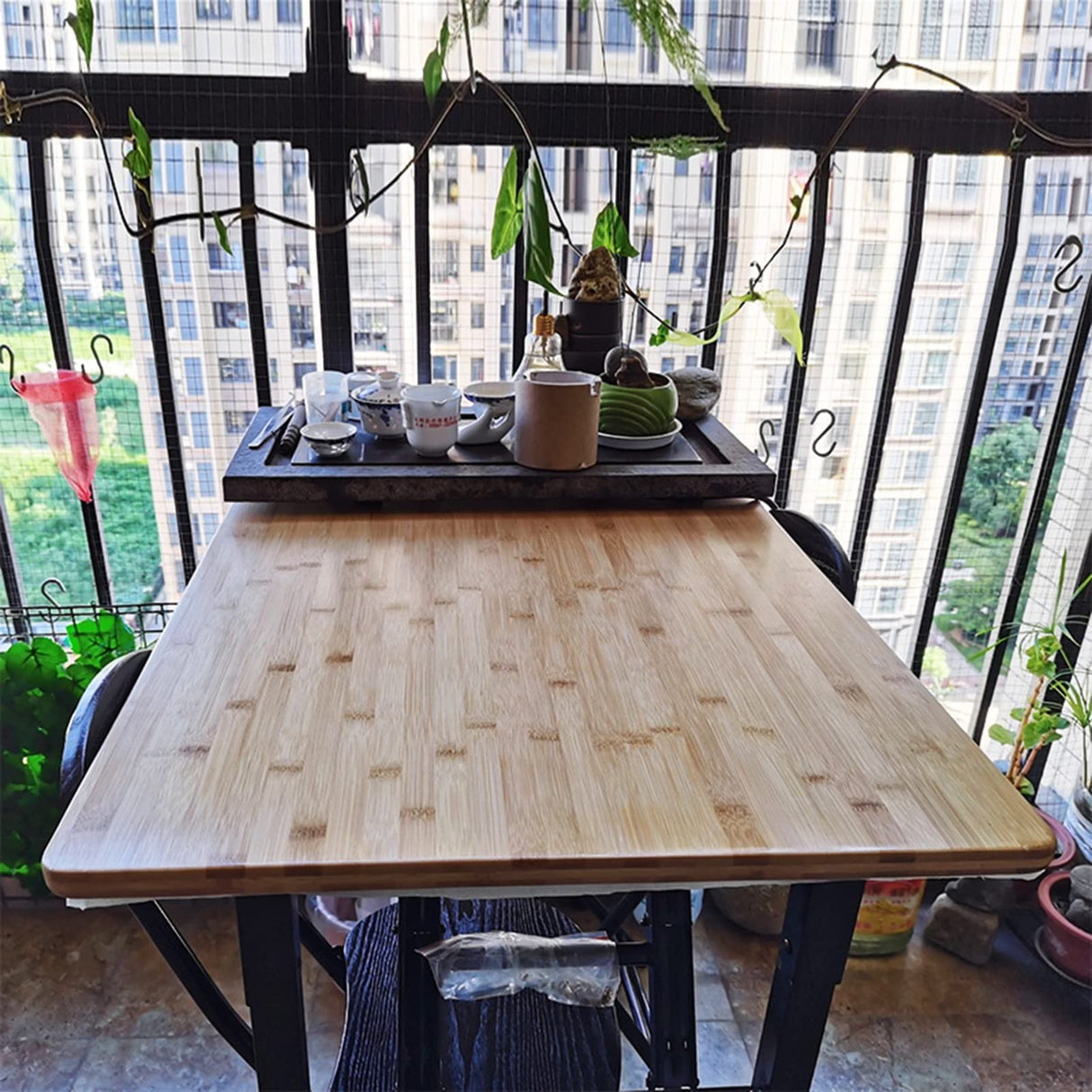 PFCDZDU Bamboo Universal Table Top, Waterproof One-Piece 2cm Thick Tabletop, Rustic Slab Desk Countertop for Home Office, 23 Sizes (Color : Wood Colour, Size : 60x30x2cm) PFCDZDU