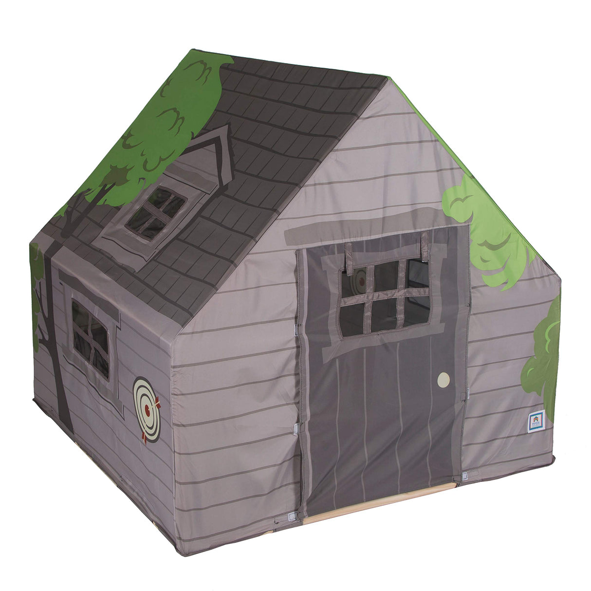 Pacific Play Tents 69790 Kids Tree House Hide-Away Wood Pole Frame Playhouse, 43" x 43" x 45", Green Pacific Play Tents
