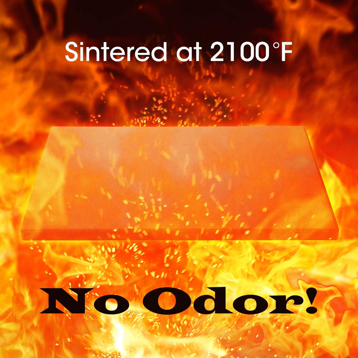 Unicook Pizza Stone, Heavy Duty Cordierite Pizza Pan for Oven and Grill, Thermal Shock Resistant Baking Stone for Bread, 15 X 12 Inch Rectangular, 6.6 lbs Unicook