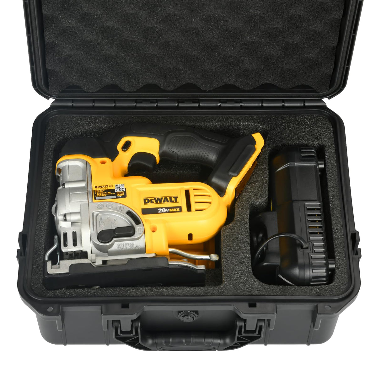 Hard Case for Dewalt Jigsaw Power Tool - Tool Set Bag for Dewalt 20V Jig Saw DCS334B | DCS331BοΌWaterproof | Shockproof Tool Box for Dewalt 20V Max Cordless Jig Saw Set/Battery & Charger (Case Only) LOTOCASE