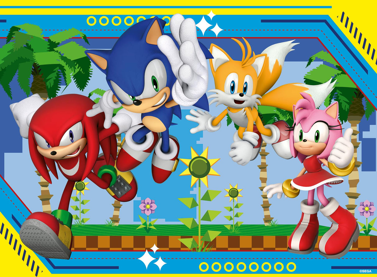 Ravensburger Sonic The Hedgehog 100 Piece XXL Jigsaw Puzzle for Kids - Screen-Free Activity Boosts Concentration and Focus Ravensburger
