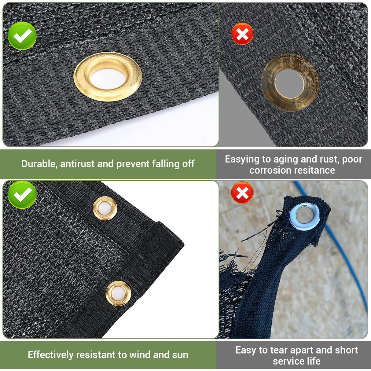 Keten 70% Garden Shade Cloth, 20x20FT HDPE Mesh Tarp with Upgraded Grommets, UV-Resistant Outdoor Sun Shades for Greenhouse, Garden, Patio Plants, Pergola Keten