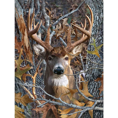 Deer Diamond Art Kits for Adults, Deer Diamond Painting Kits for Adults Beginners, DIY 5D Forest Diamond Painting with Round Gem Art Kits for Gift Home Wall Decor 12x16 Inch