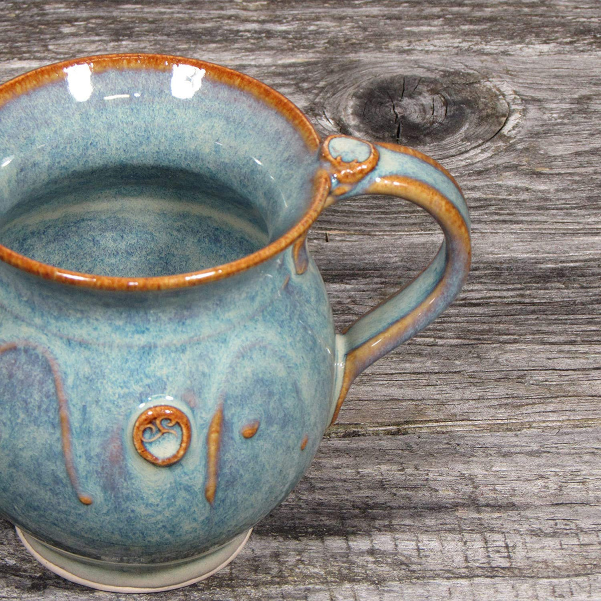 Handmade Irish Coffee & Tea Mugs. Set of Two Hand-Thrown Cups 300ml Castle Arch Pottery Ireland