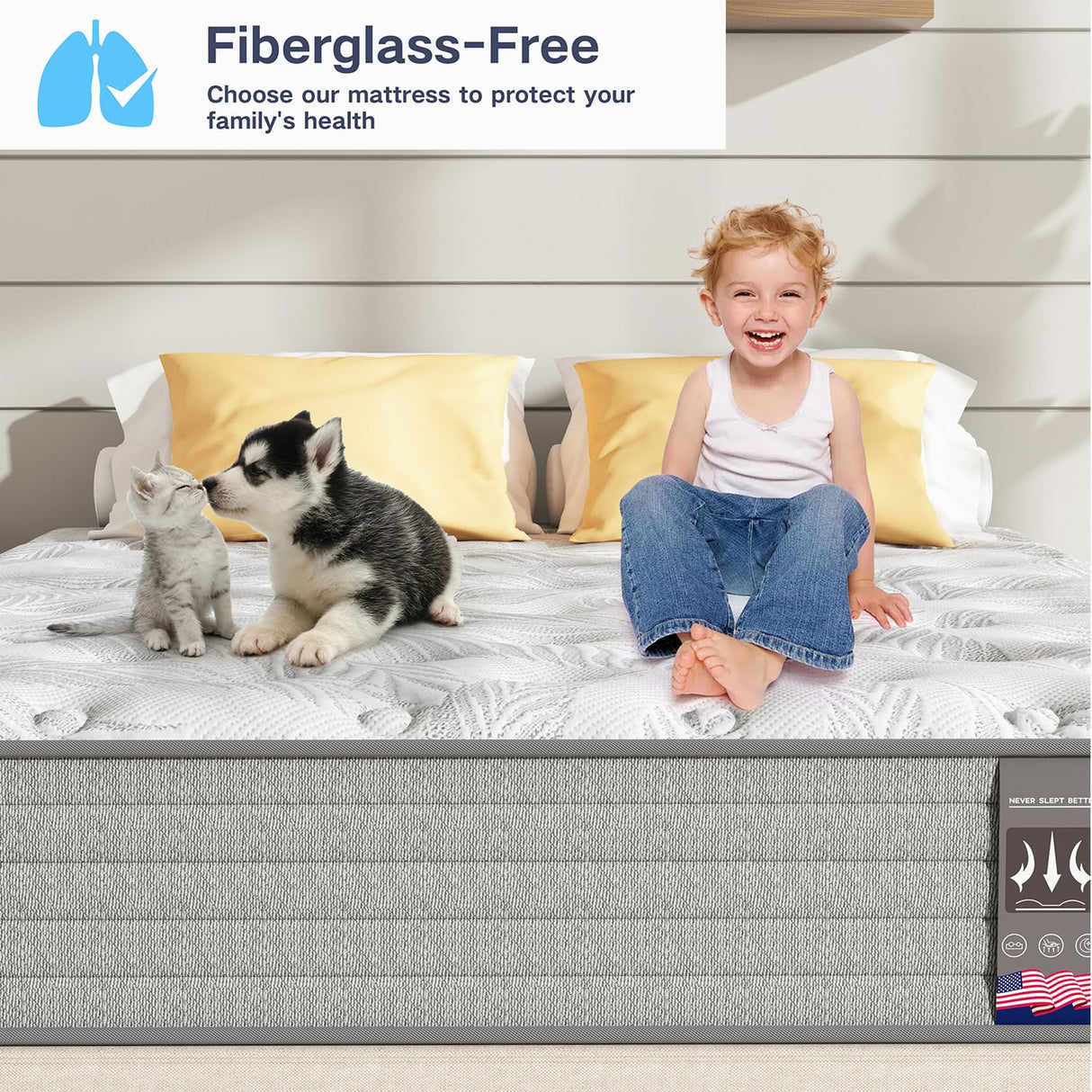 Queen Mattress,12 Inch Hybrid Queen Size Mattress in a Box with Gel Memory Foam,Individually Pocket Springs for Pressure Relief,Motion Isolation,Edge Support,Medium Firm,CertiPUR-US,60"*80"*12" 6V-Sermmoo