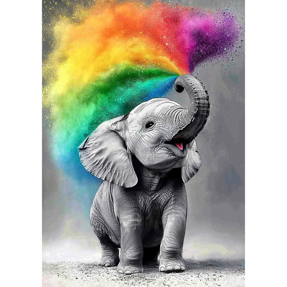 Genius maker Elephant Diamond Painting Kits for Adults, 5D Animal Diamond Art Kits for Beginners DIY Full Drill Diamonds Painting Pictures, Diamond Gem Art Painting DIY Crafts Kit Decor 12x16inch Genius maker