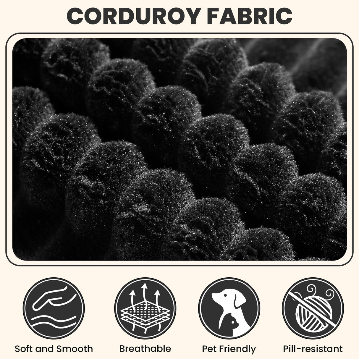 LEVELEVE 106" Cloud Sectional Couch with Deep Seat,Modern Modular Sofa with L-Shape Chaise,No Assembly Required, Upholstered Couches for Living Room Bedroom(Black,Right Facing Chaise) LEVELEVE