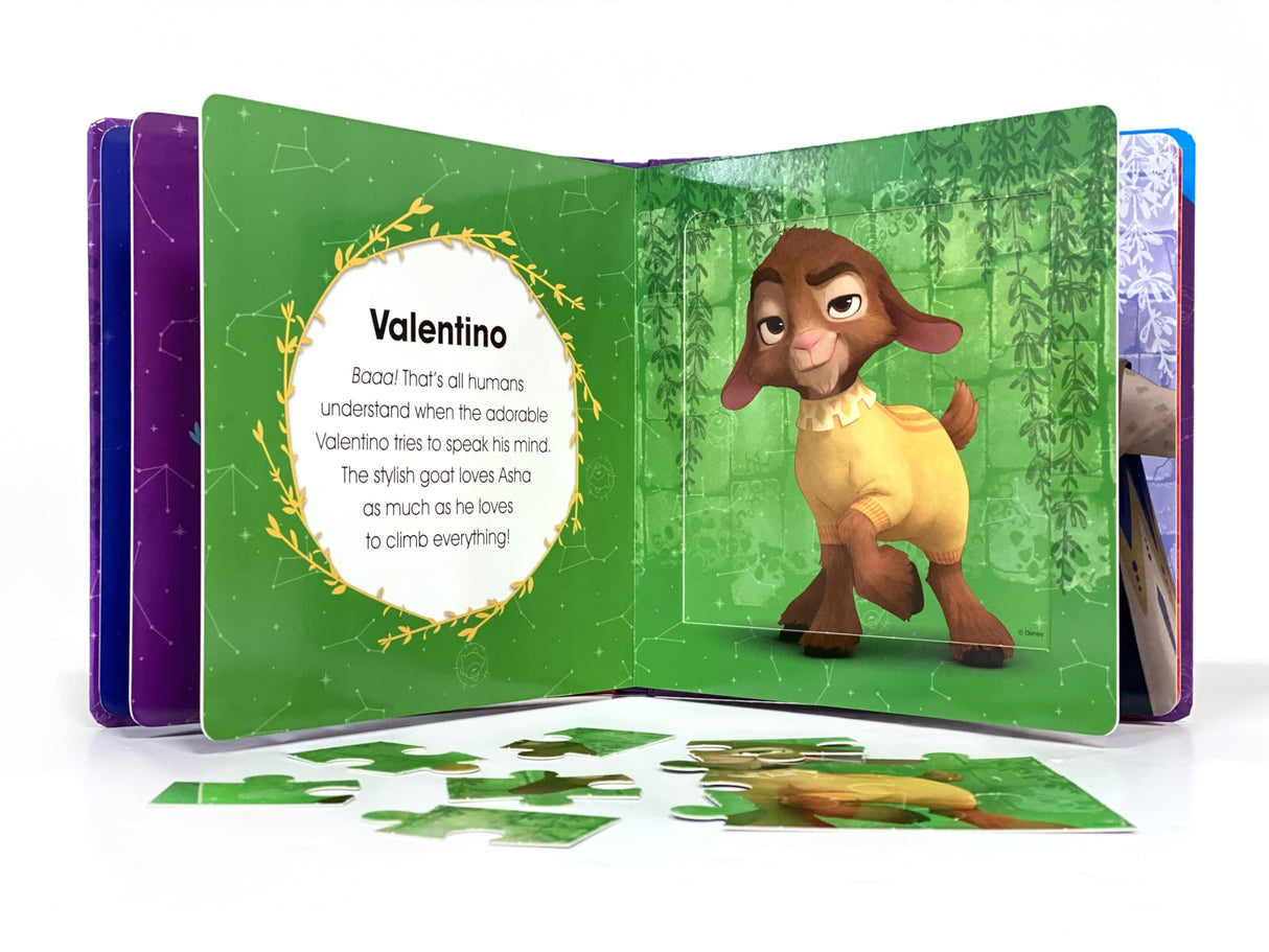 Disney Wish My First Puzzle Book - Jigsaw Puzzles for kids, 10-page board book, 5 puzzles to enjoy Phidal