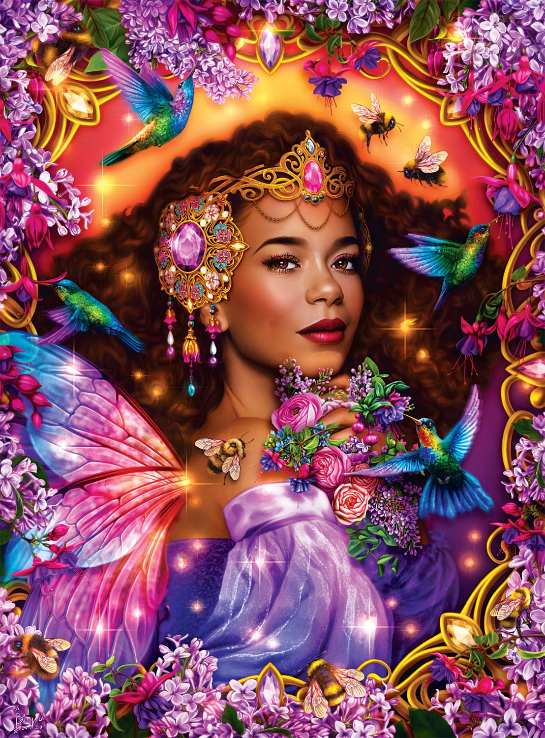 Buffalo Games - Flights of Fantasy - Summer Queen - 1000 Piece Jigsaw Puzzle for Adults -Challenging Puzzle Perfect for Game Nights - Finished Size is 26.75 x 19.75 Buffalo Games