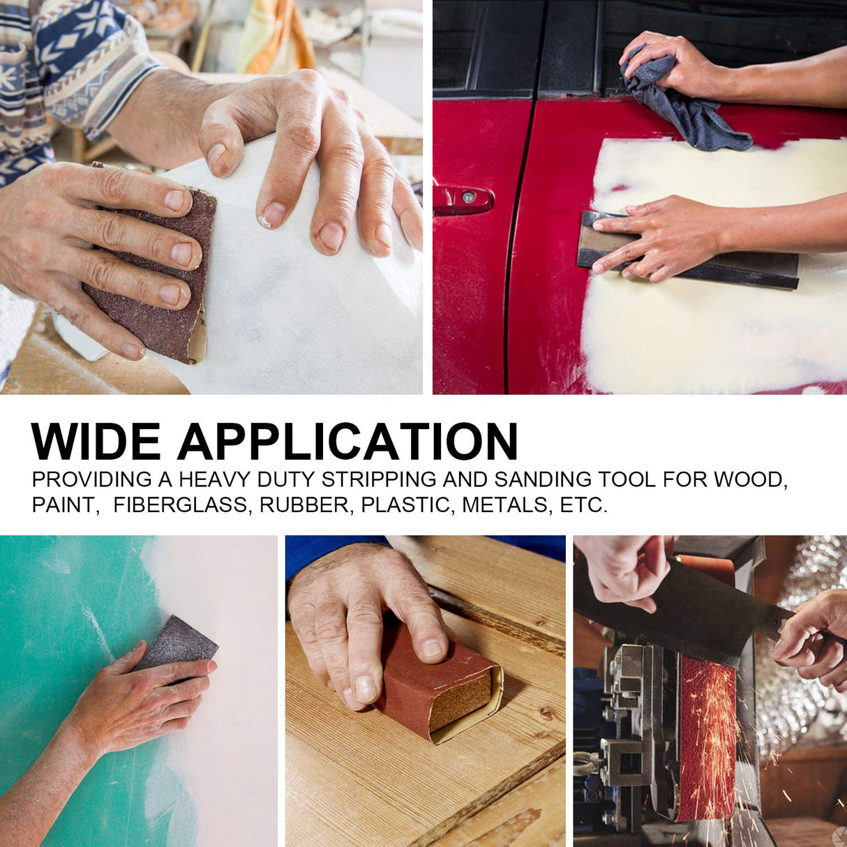 Sanding Belts and Sanding Discs Set for Power Combination Disc & Belt Sander 10 PCS 4 x 36” Aluminum Oxide Sanding Belts and 12 PCS 6” PSA Self Adhesive No-hole Sticky Back Sanding Discs(80-400 Grit) POLIWELL