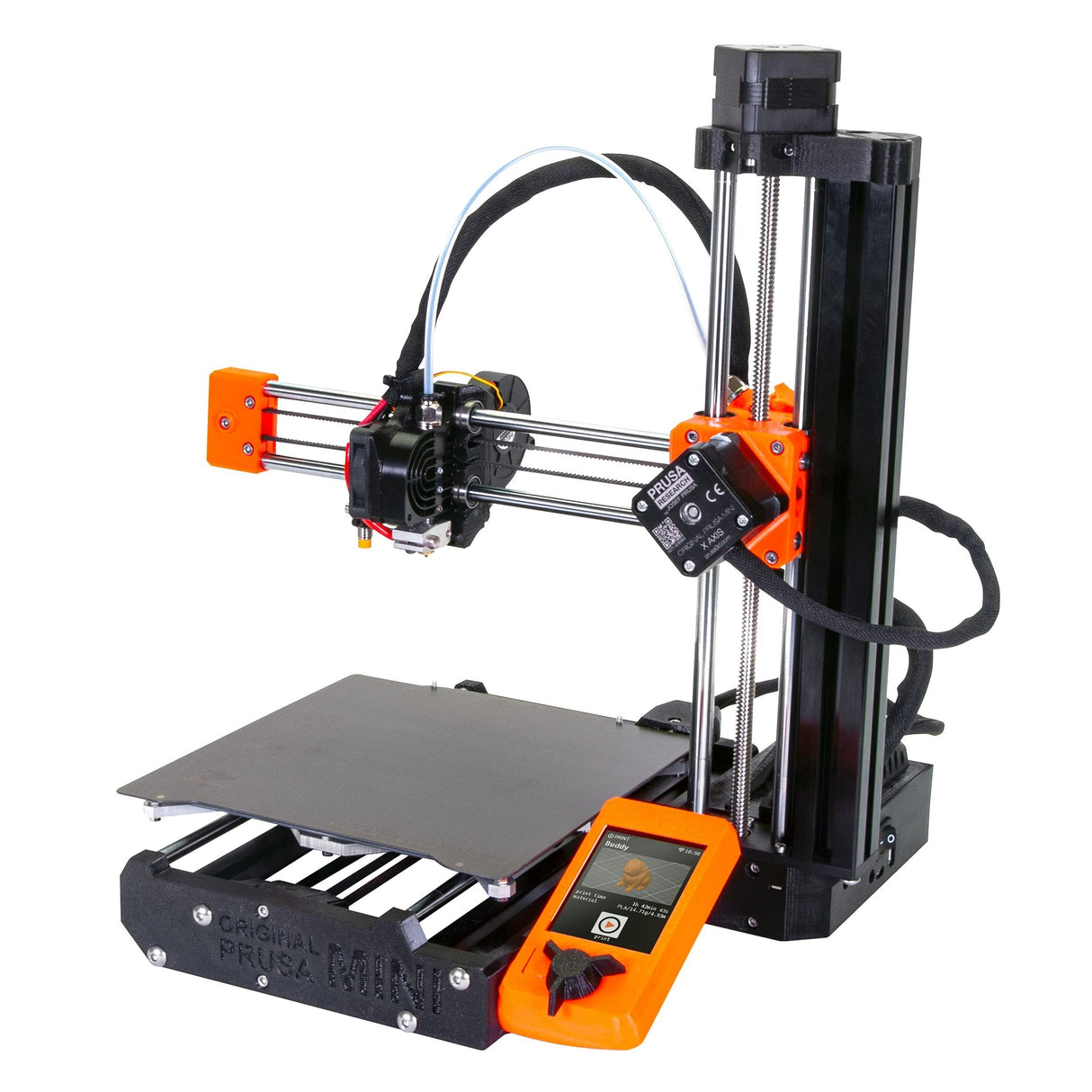 Original Prusa Mini+ Semi Assembled FDM 3D Printer, Filament Sensor Included, Fun to Assemble, Removable Print Sheets, Filament Sample Included, Print Size 7×7×7 in. Original Prusa