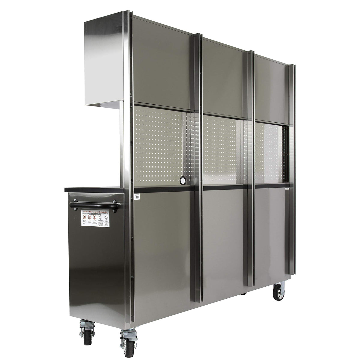 OEM TOOLS OEM24615 72 Inch 11-Drawer Garage Storage Cabinet System, Elite Stainless Steel Rolling Tool Chest, Mobile Workstation Tool Box with Drawers for Garage, Workshop, Or Jobsite OEMTOOLS