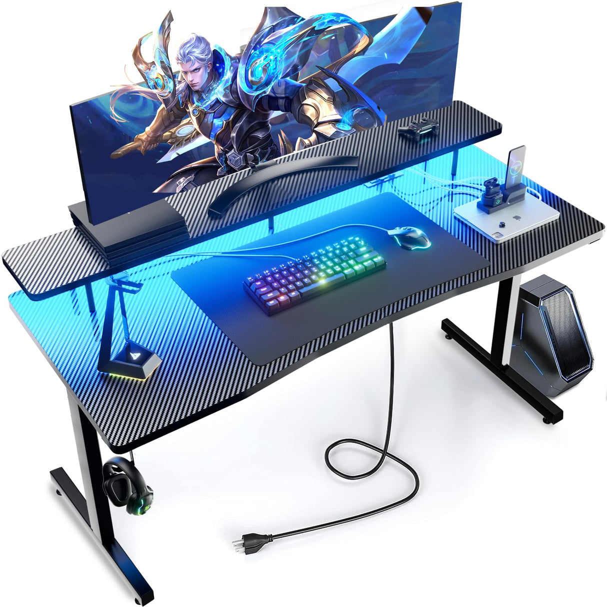 GTRACING GTP210-RGB Gaming Desk, RGB GTRACING