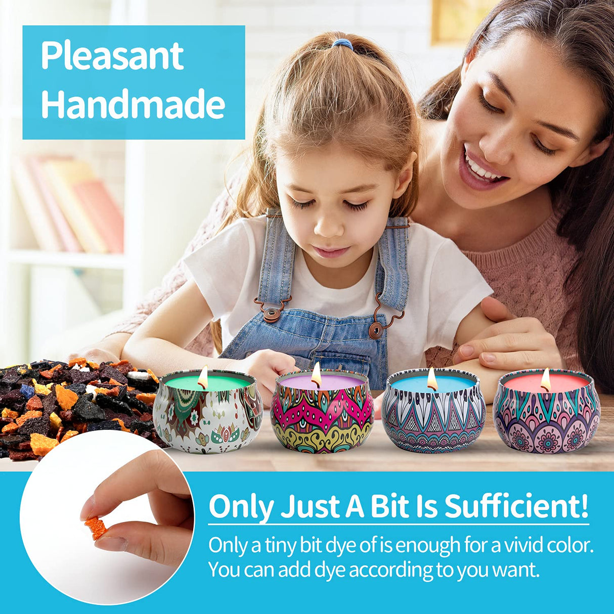 YRYM HT Candle Color Dye for Soy Wax, Safe and Natural- 34 Popular Colors for Candle Making - 8.5oz YRYM HT