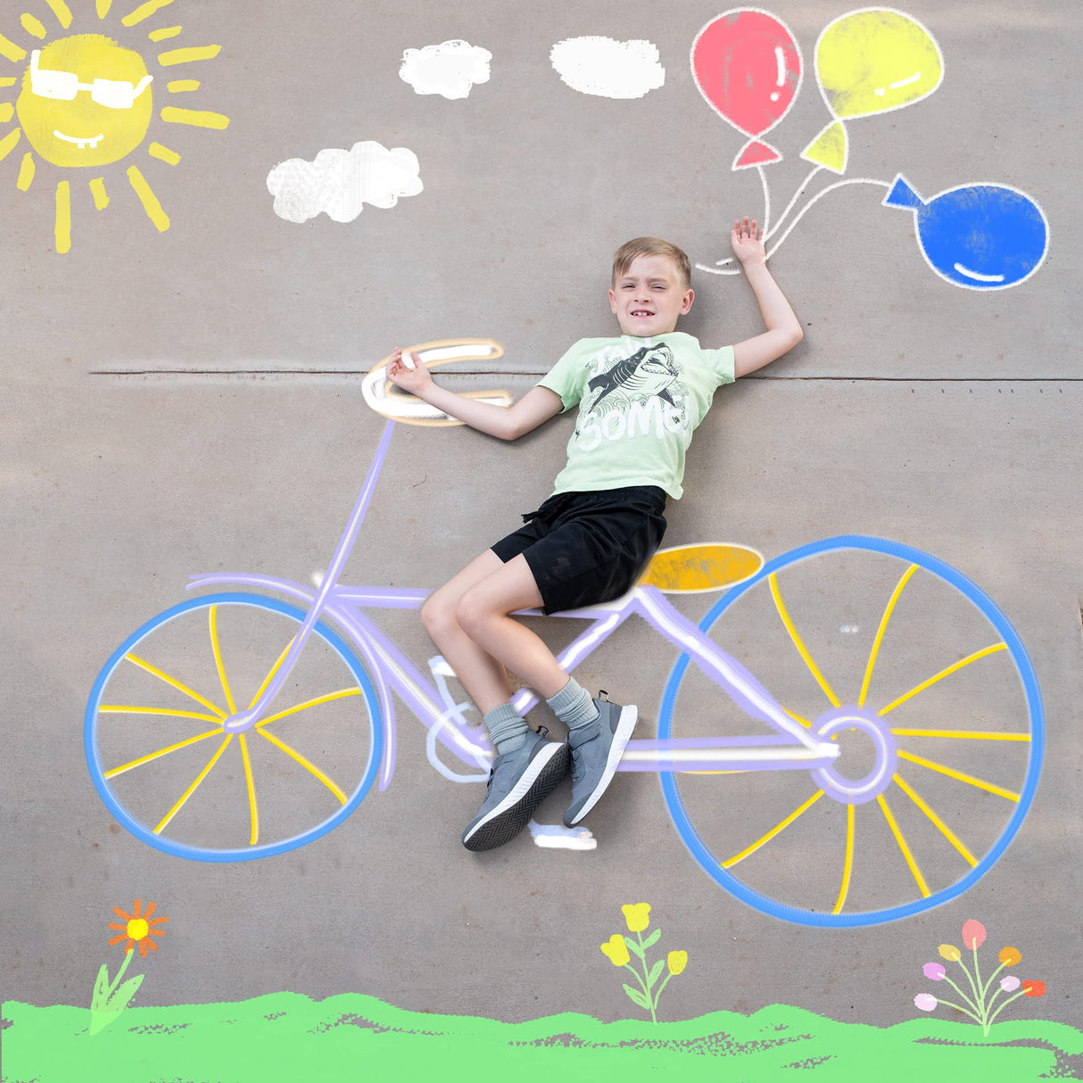 JOYIN 180 PCS Washable Sidewalk Chalks Set in 20 Colors Non-Toxic Jumbo Chalk for Outdoor Art Play, Painting on Chalkboard, Blackboard and Playground JOYIN