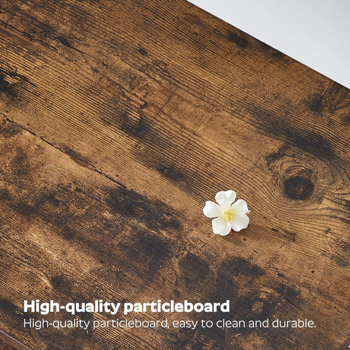 YATINEY Bakers Rack with Power Outlets, 4 Tier Microwave Stand, Coffee Bar Station with 6 S-Shaped Hooks, X-Shaped Back Support, for Kitchen, Dining Room, Living Room, Rustic Brown and Black HB21BR YATINEY