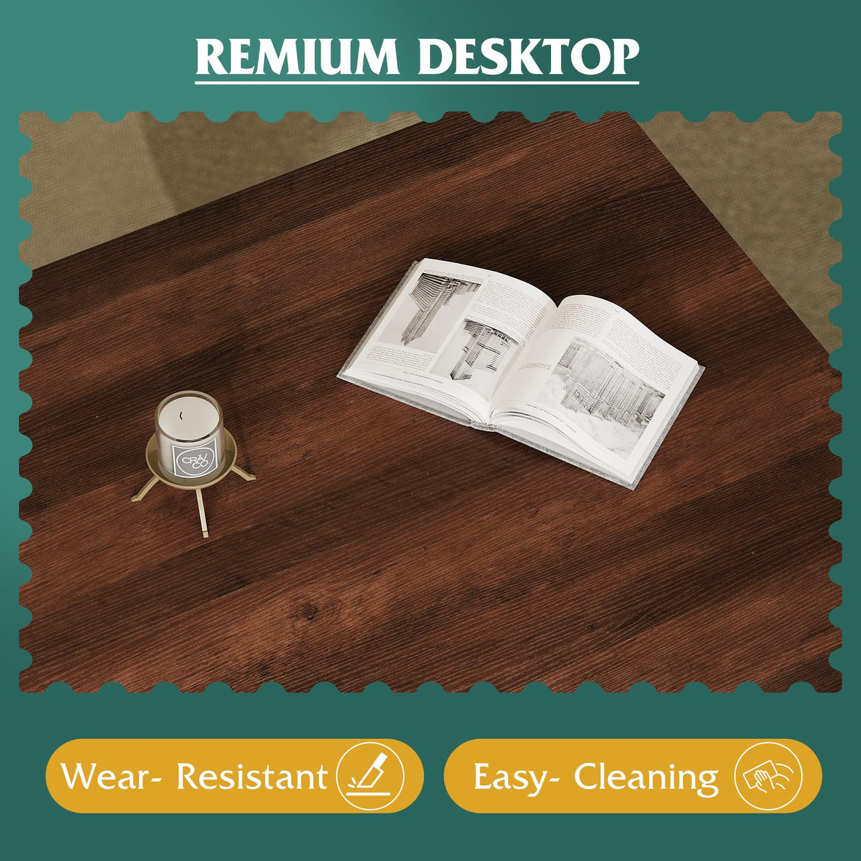 NICBEX Farmhouse Coffee Table, 31.5" Square Coffee Table with Open Storage, Wood Rustic Cocktail Table Center Table for Living Room, Espresso Brown NicBex