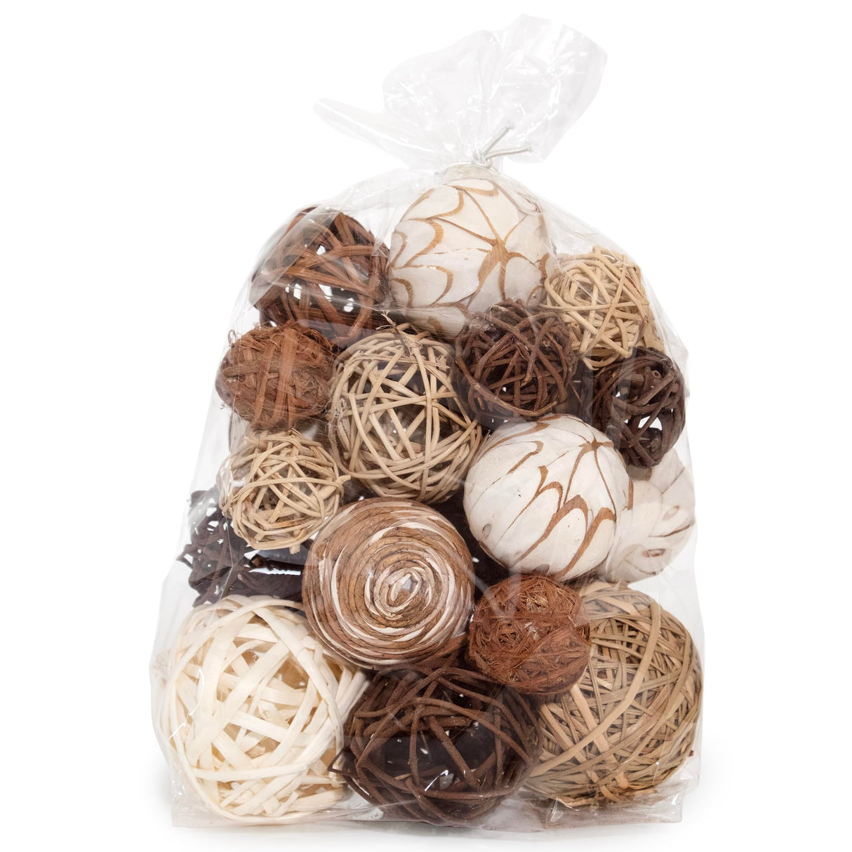 ANDALUCA Decorative Balls Bag Bowl Filler Home Decor (Beige) ANDALUCA
