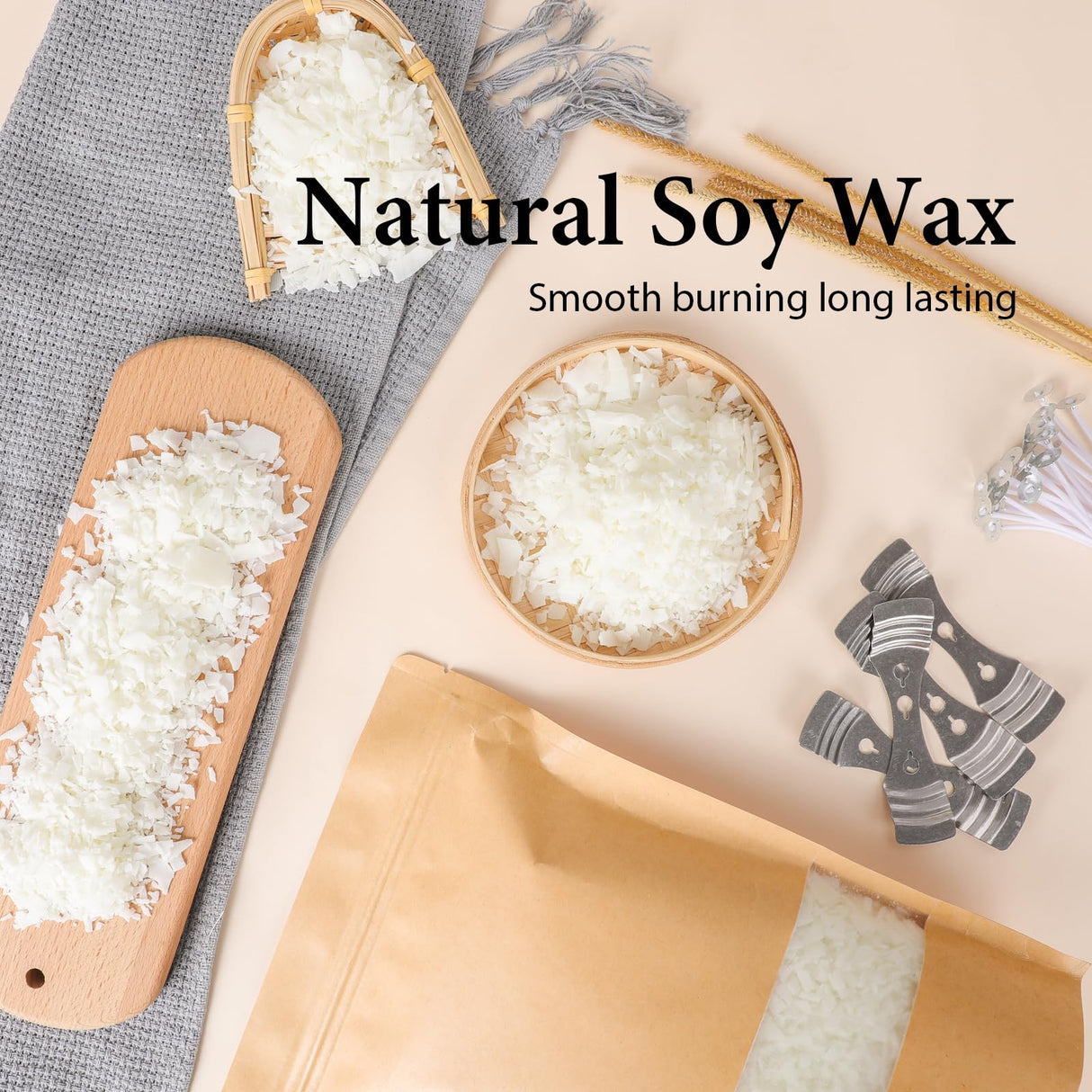 SAEUYVB Candle Making Kit, Candle Making Kit for Adults - DIY Starter Soy Candle Making Supplies-Including Soy Wax,Electric Stove,Melting Pot,Candle Wicks,Rich Scents,Stickers,Etc SAEUYVB