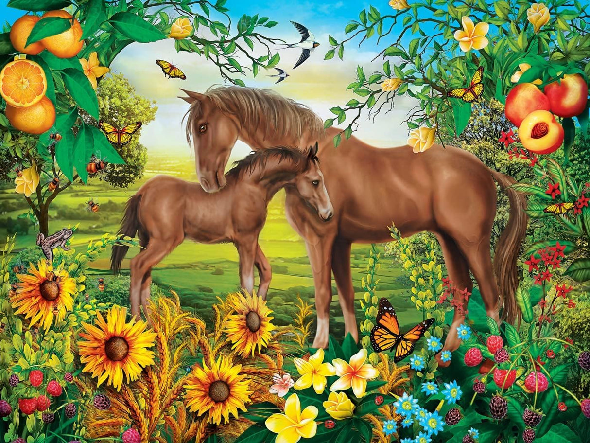 Masterpieces 300 Piece EZ Grip Jigsaw Puzzle - Neighs & Nuzzles - 18"x24" Masterpieces