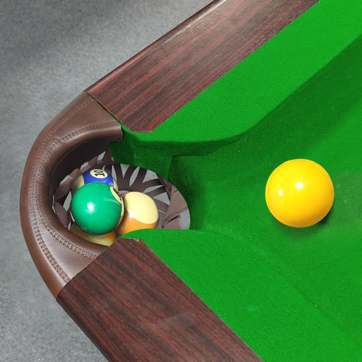 MoyanSuper Billiard Pool Table Pockets Heavy Duty PU Leather Billiard Pockets Set of 6,Including 4 Corner Pockets and 2 Side Pockets,Burgundy MoyanSuper