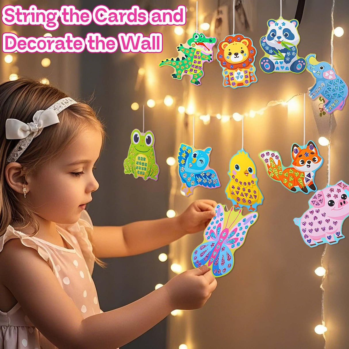 iGetooy 10 Sets DIY Mosaic Stickers for Kids, Animal Art Craft Kit with 720+ Stickers, Travel Toys for Kids, Birthday Gifts for Girls and Boys 3-8 Year Olds iGetooy