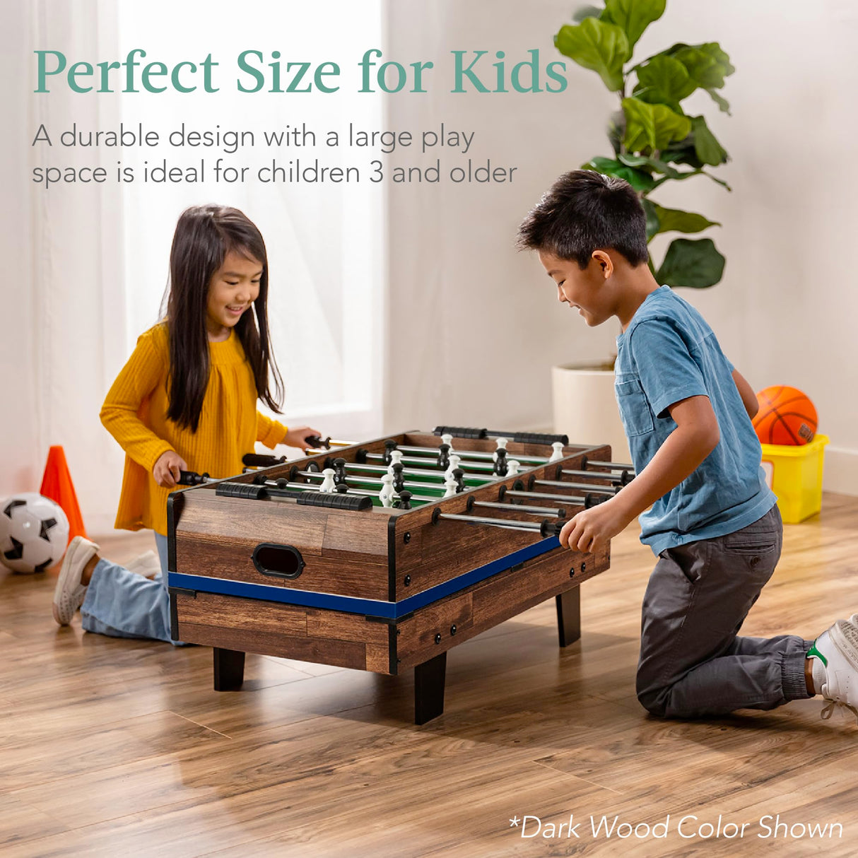 Best Choice Products 11-in-1 Kids Combo Game Table Set w/Ping Pong, Foosball, Air Hockey, Shuffleboard, Bowling, 5 Accessory Bags - Light Wood Best Choice Products
