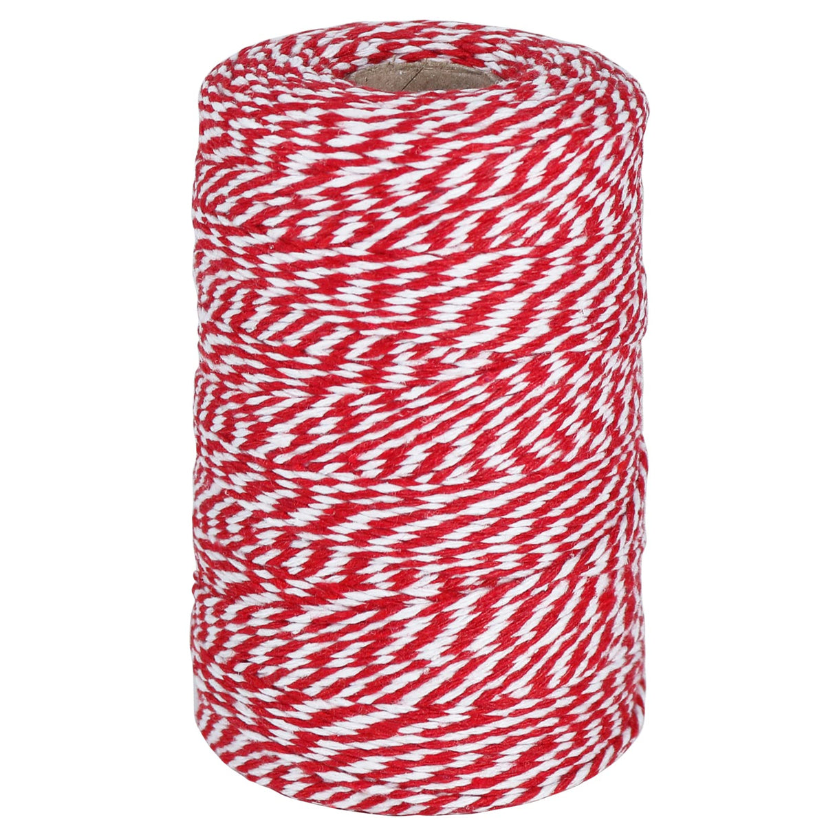 Vivifying Red and White Twine, 656 Feet 2mm Cotton Bakers Twine String for Gift Wrapping, Baking, Butchers, DIY Crafts, Tying Cake and Pastry Boxes Vivifying