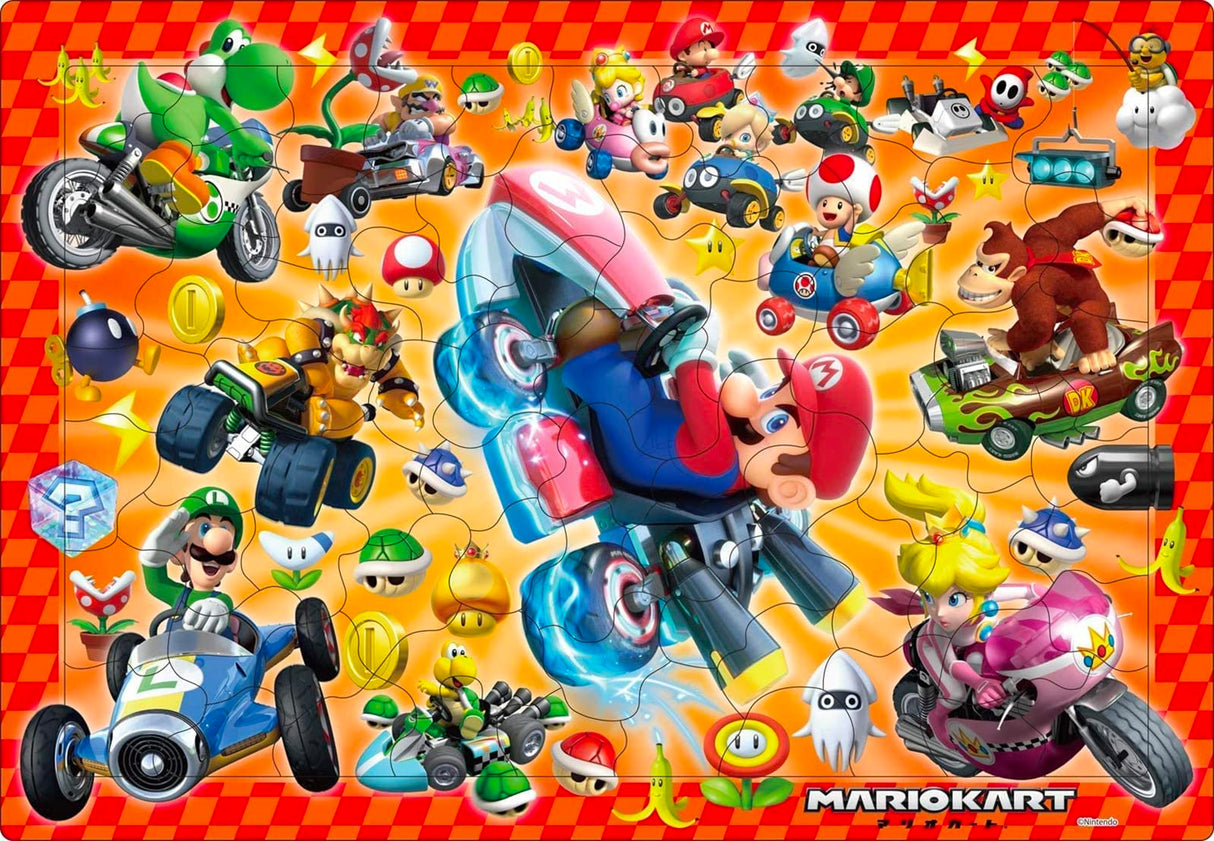 Otaku Apollo 85 Piece Picture Puzzle Mario Kart 8 26-625 & 75 Piece Kids Puzzle Step 3 Super Mario Kart with a Post Card and Thank You Sticker Otaku